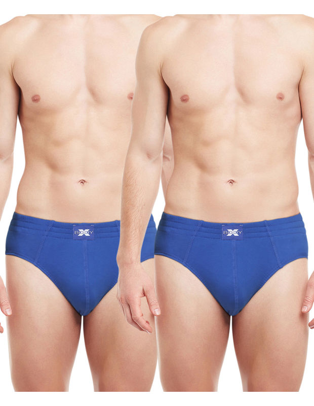 Body X Solid Briefs-pack Of 2-bx13b, Bx13b-e Blue