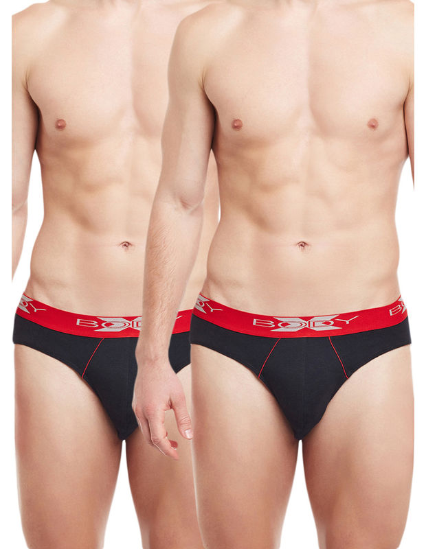 Body X Solid Briefs-Pack of 2-BX21B