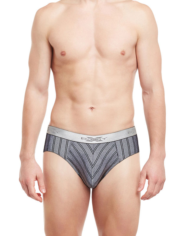 BodyX Striped Briefs-BX27B-Black