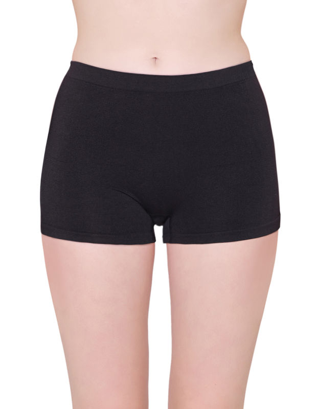 BodyX womens microfiber spandex black solid seamless premium