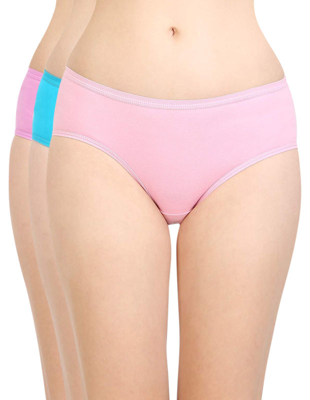 Bodycare Women Cotton 3pcs Panty Pack In Assorted Colors 90