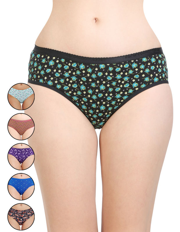 Buy Bodycare Kids Assorted Printed Panty (Pack Of 6) for Girls