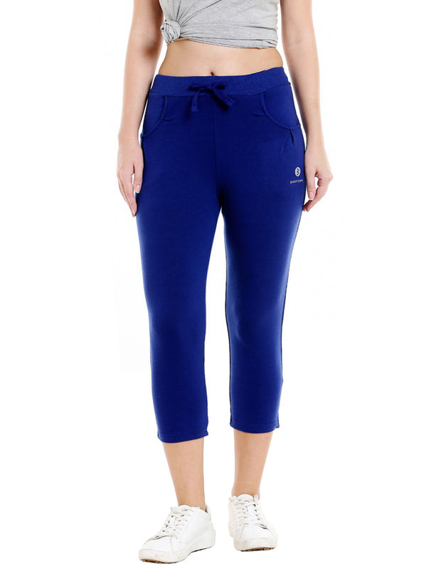 Bodyactive Women Royal Blue Capris-lc1-rbl, Lc1-rbl