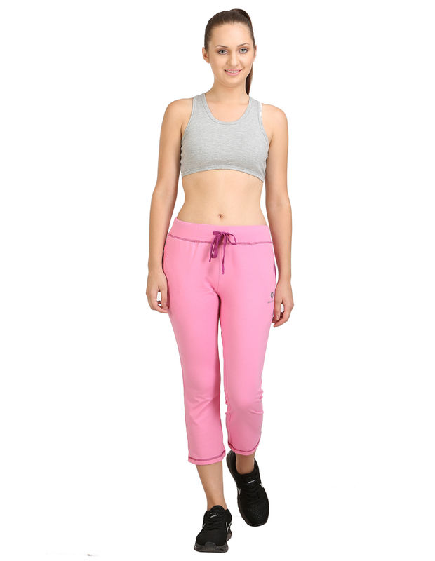 Bodyactive Women Light Pink Capris-lc3-lpi | Lc3-lpi | Bodyactive