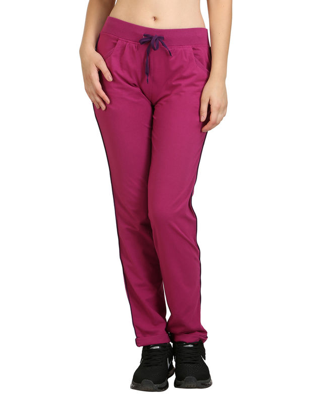 Bodyactive Women Wine Trackpant-LL1-WIN