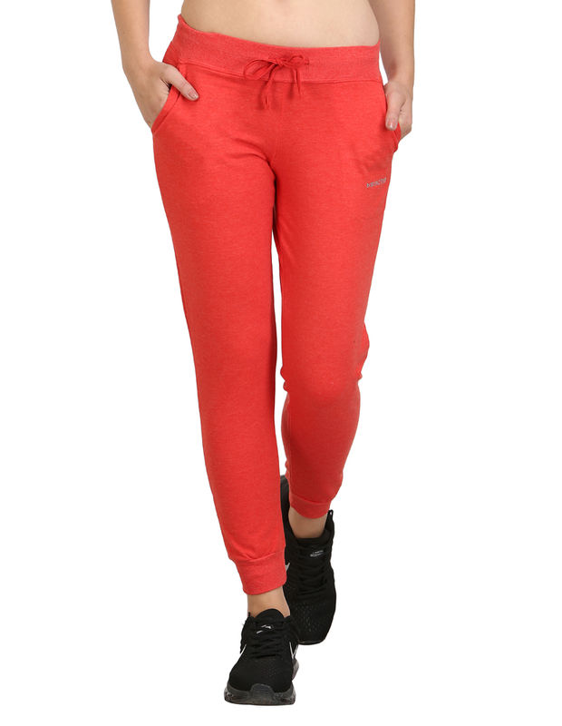 Bodyactive Women Red Trackpant-LL7-RED