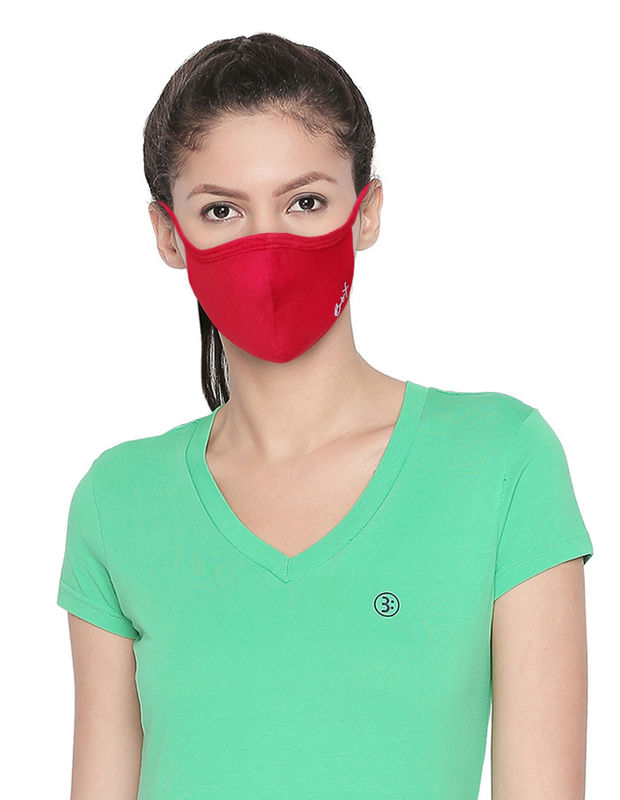 Body X Women Face Mask Solid Color Cotton-Pack of 2- MSW-1