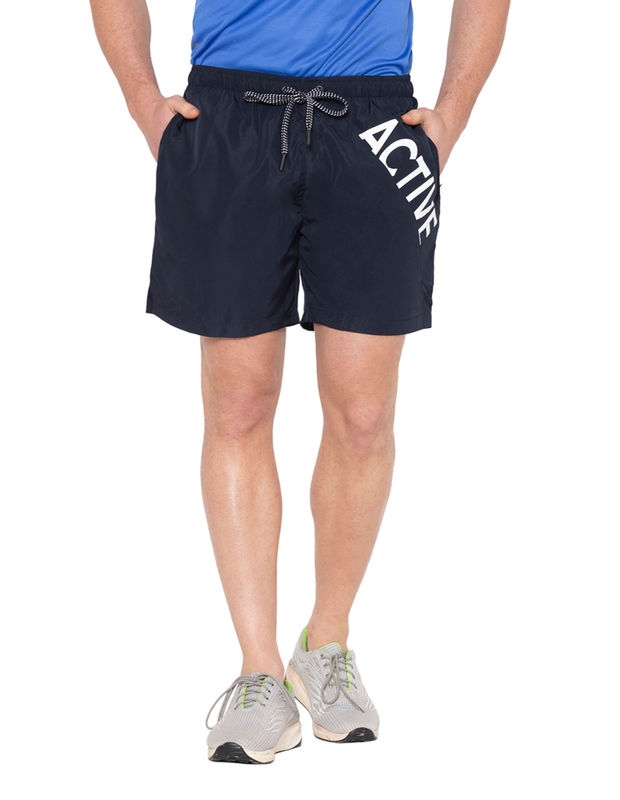 Bodyactive Woven Sports Shorts for Men-SH21-NAV