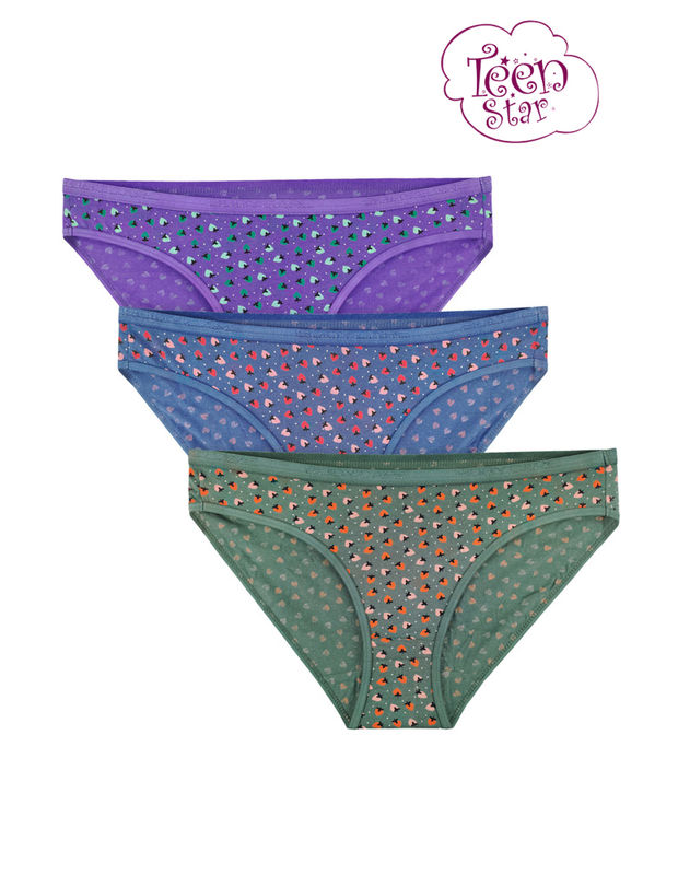 Buy Bodycare 100% Cotton Printed High Cut Panty (Pack Of 6) online