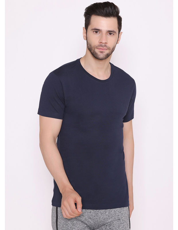 Bodyactive Modern Fit Round Neck Half Sleeve T-Shirt for Men -TS18-LTYEL