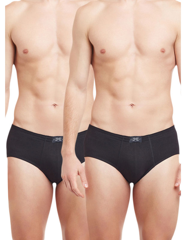 Body X Solid Briefs-pack Of 2-tuto, Tuto Brief-black