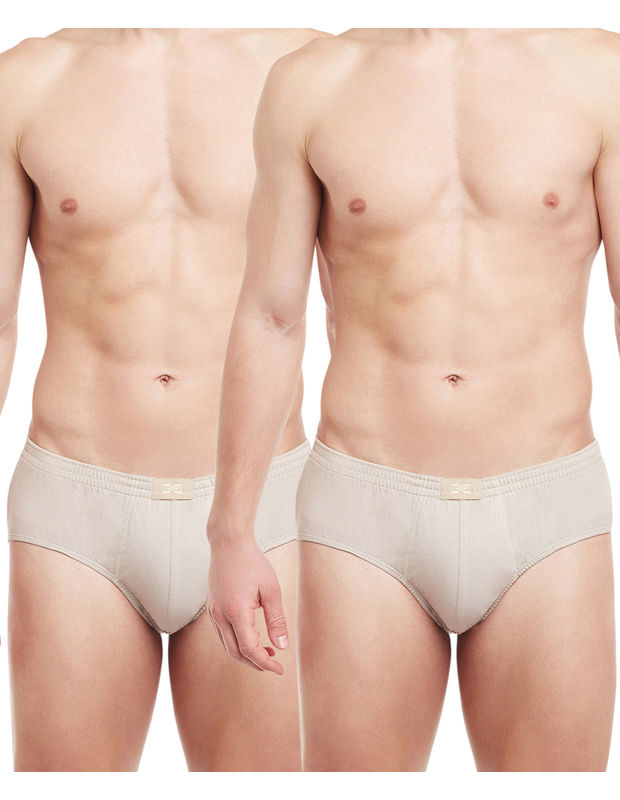 Body X Solid Briefs-pack Of 2-tuto, Tuto Brief-beige