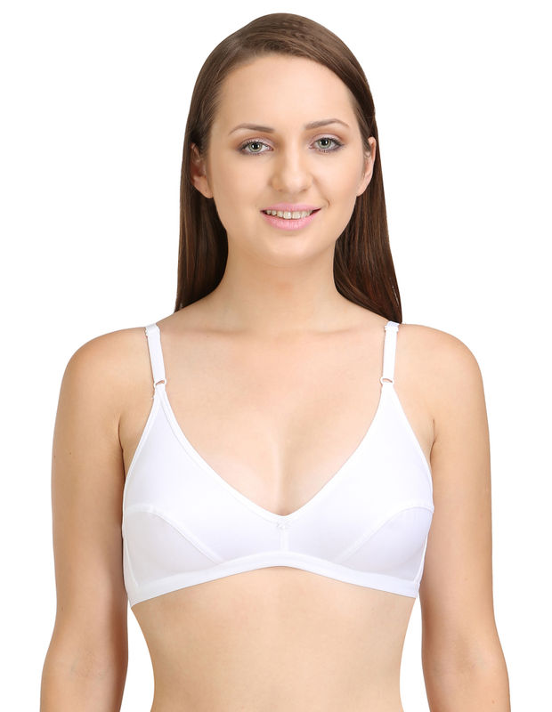 Bodycare cotton non padded solid bra 1532