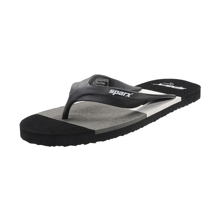 sparx slippers black grey