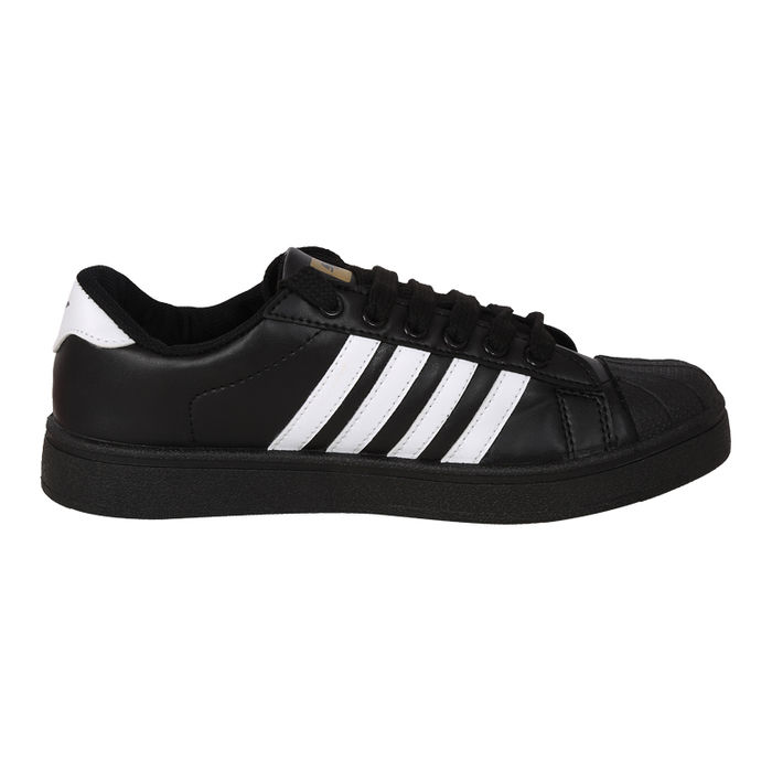 sparx men's black & white sneakers sm 323