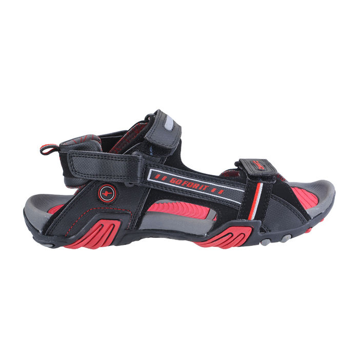 Sparx Blackred Gents Casuals Sandalsss-430 | Ss-430