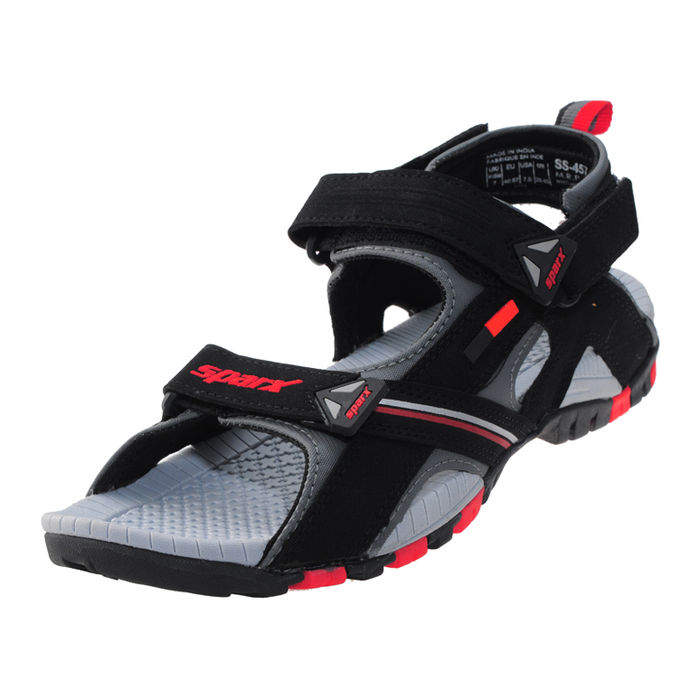 sparx sandals red black