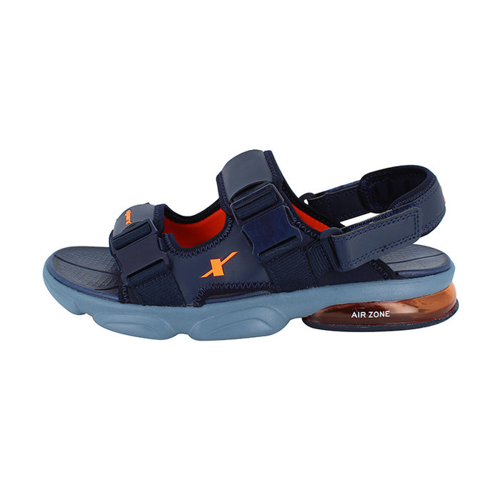 sparx navy blue orange sandals