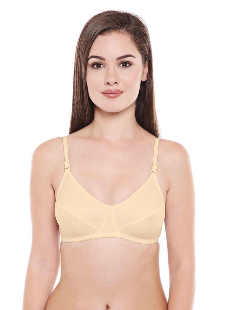 Seamless Padded Bra-bcd Cup Bra With Free Transparent Straps-6590