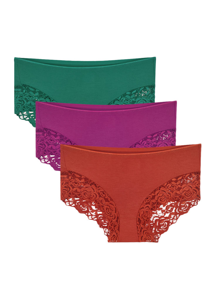 Bodycare Pack of 3 Assorted High Cut Panty-1459