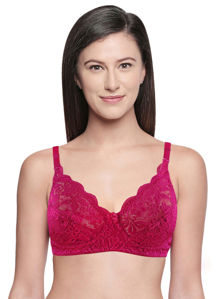 Bodycare cotton wirefree adjustable straps comfortable non padded bra-1584PI