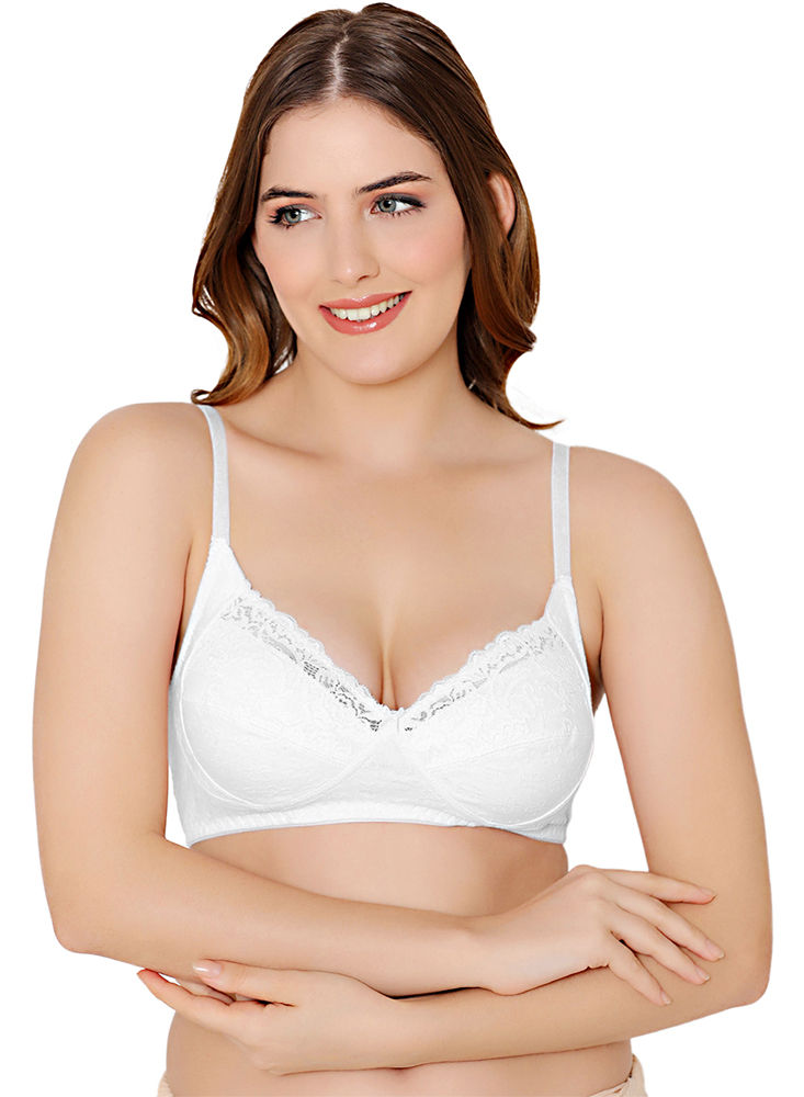 Bodycare cotton spandex wirefree adjustable straps seamless padded bra-6752W