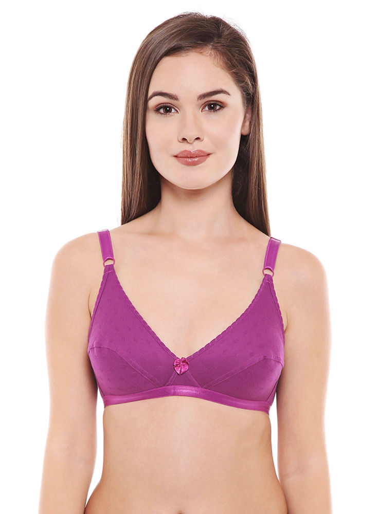 Seamless Cup Bra-5554S with free transparent strap