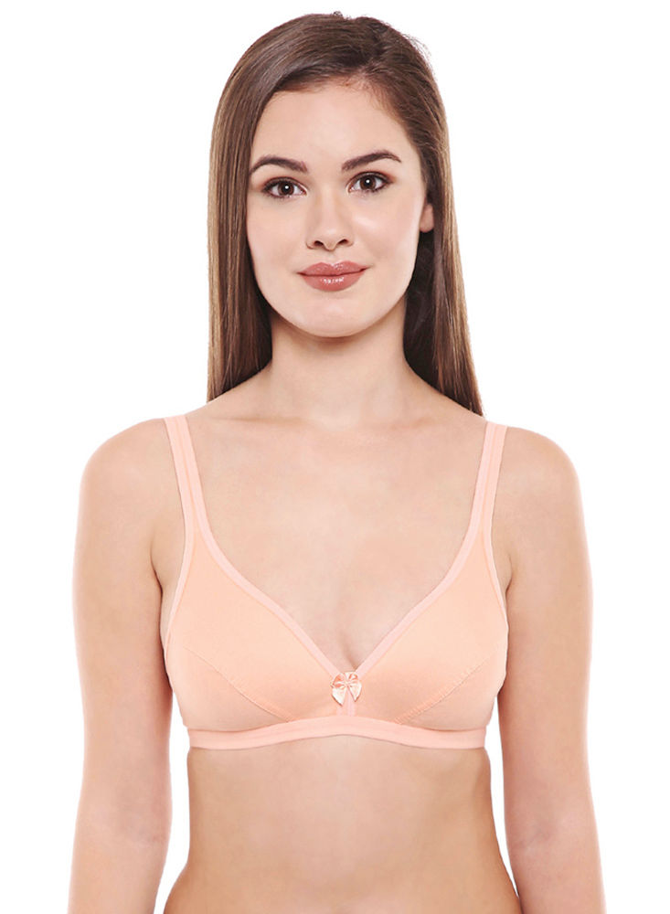 Seamless Cup Bra-5554S with free transparent strap