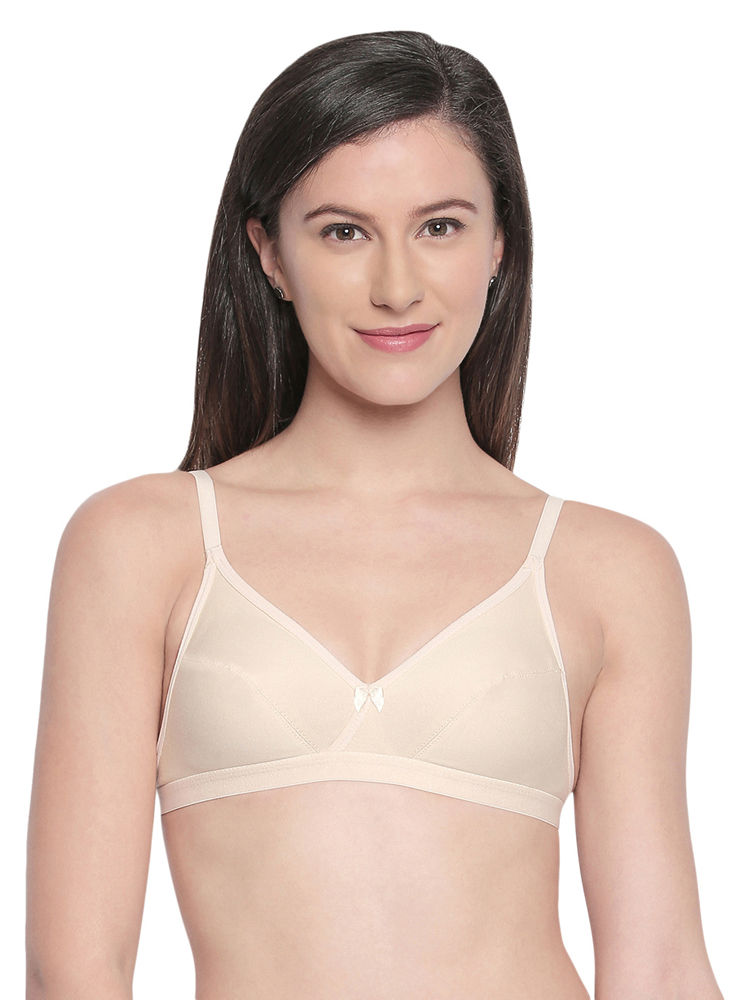 Bodycare cotton wirefree adjustable straps comfortable non padded bra-1584MH