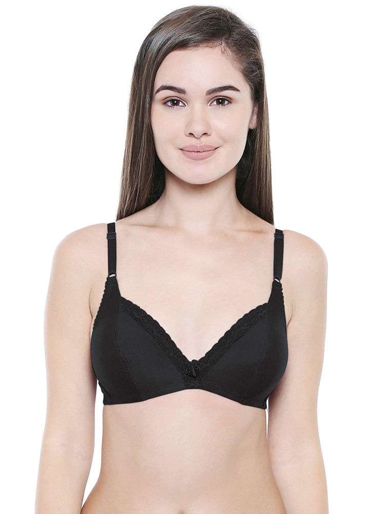 Buy Bodycare Women Pack Of 3 Black T Shirt Bra 5589B - Bra for