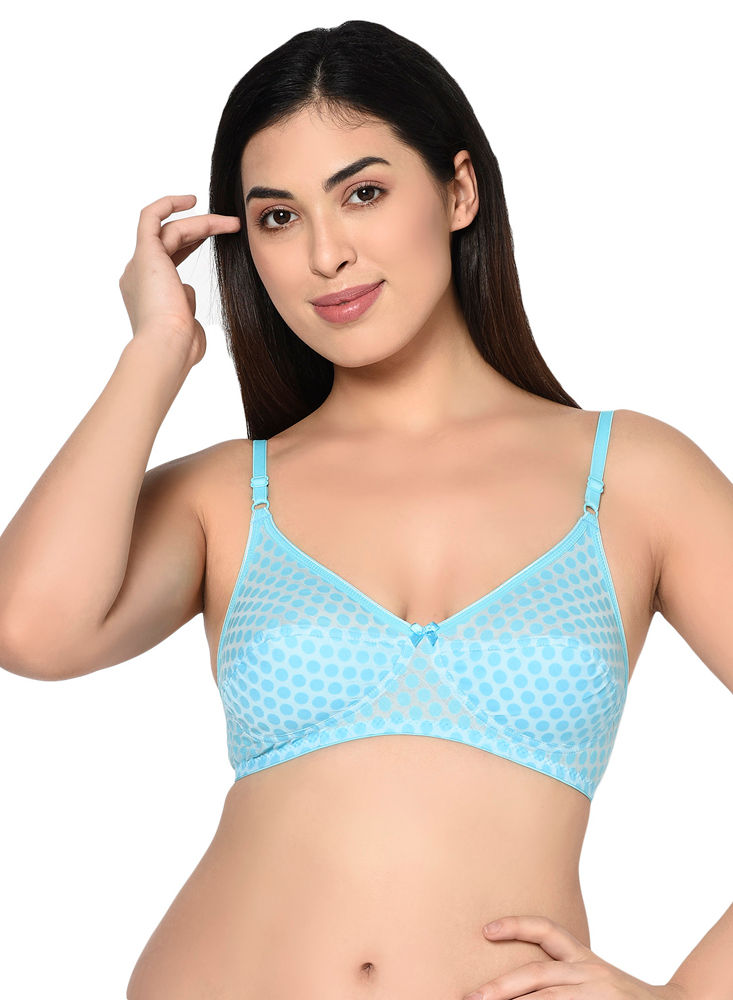 Bodycare Seamed, Non Padded Bra-1560-Sky