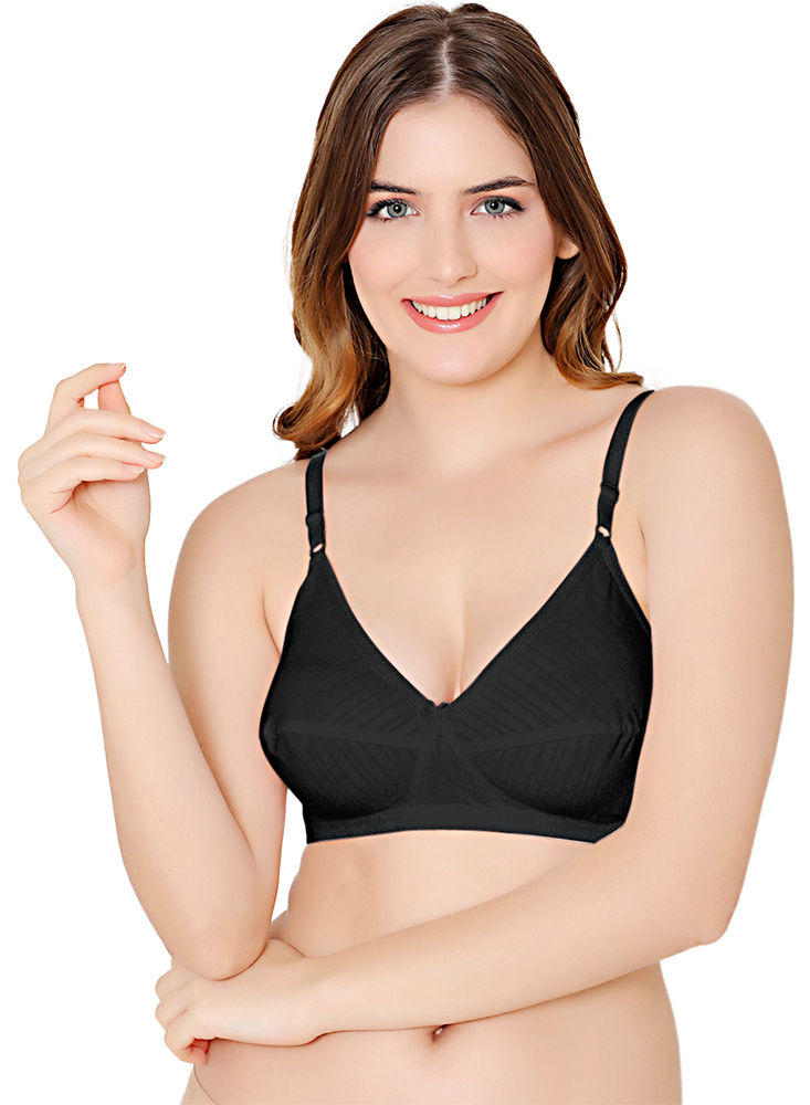 Poly Cotton Seamless Bodycare 1568 Ladies Regular Bra, Plain at Rs