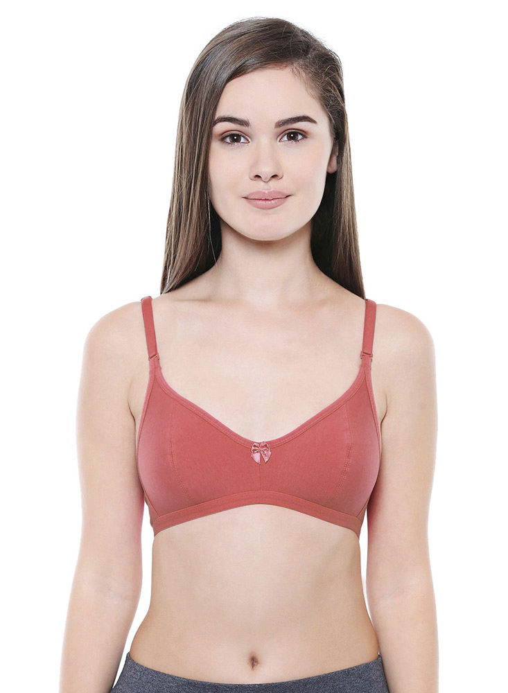 Perfect Coverage Bra-1575-A.Rose with free transparent strap
