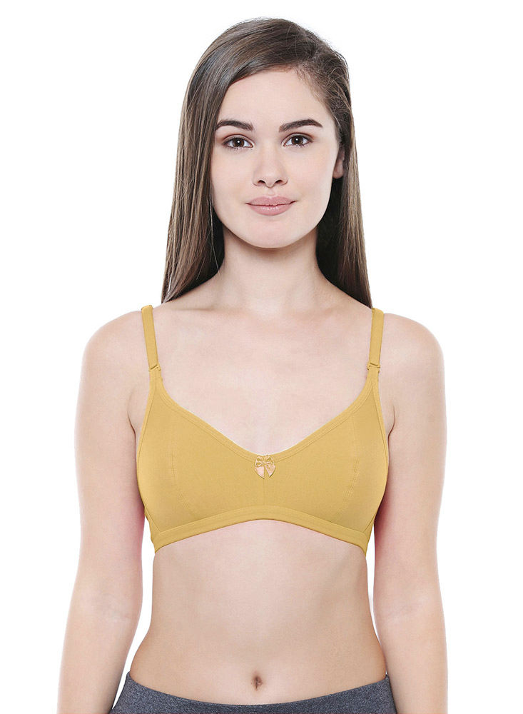 Perfect Coverage Bra-1575-Camel with free transparent strap