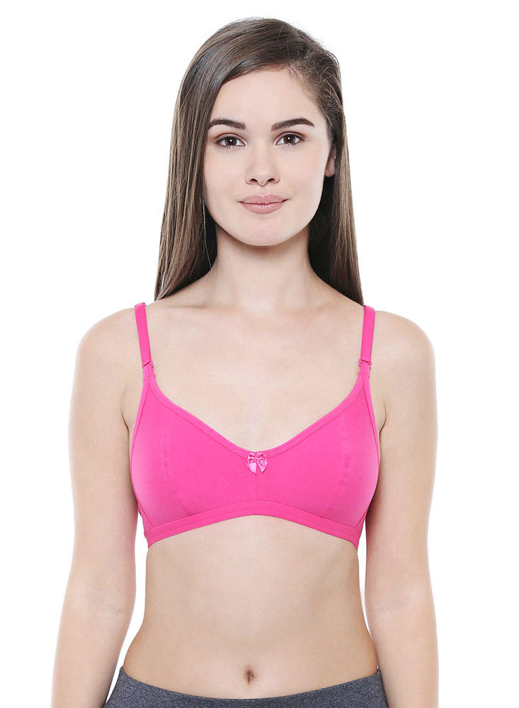 Bodycare Polyamide spandex broad straps seamless padded sports bra-1624RBLU