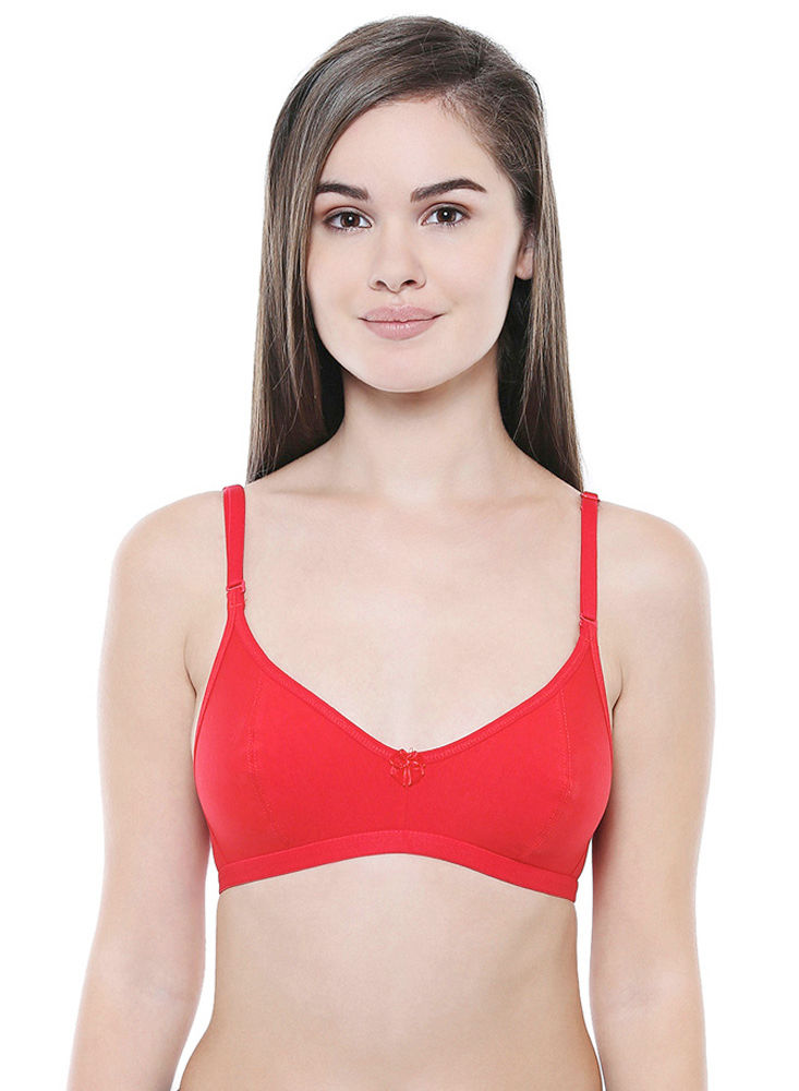 Bodycare polycotton wirefree adjustable straps moulded cup non padded  bra-6576SKY