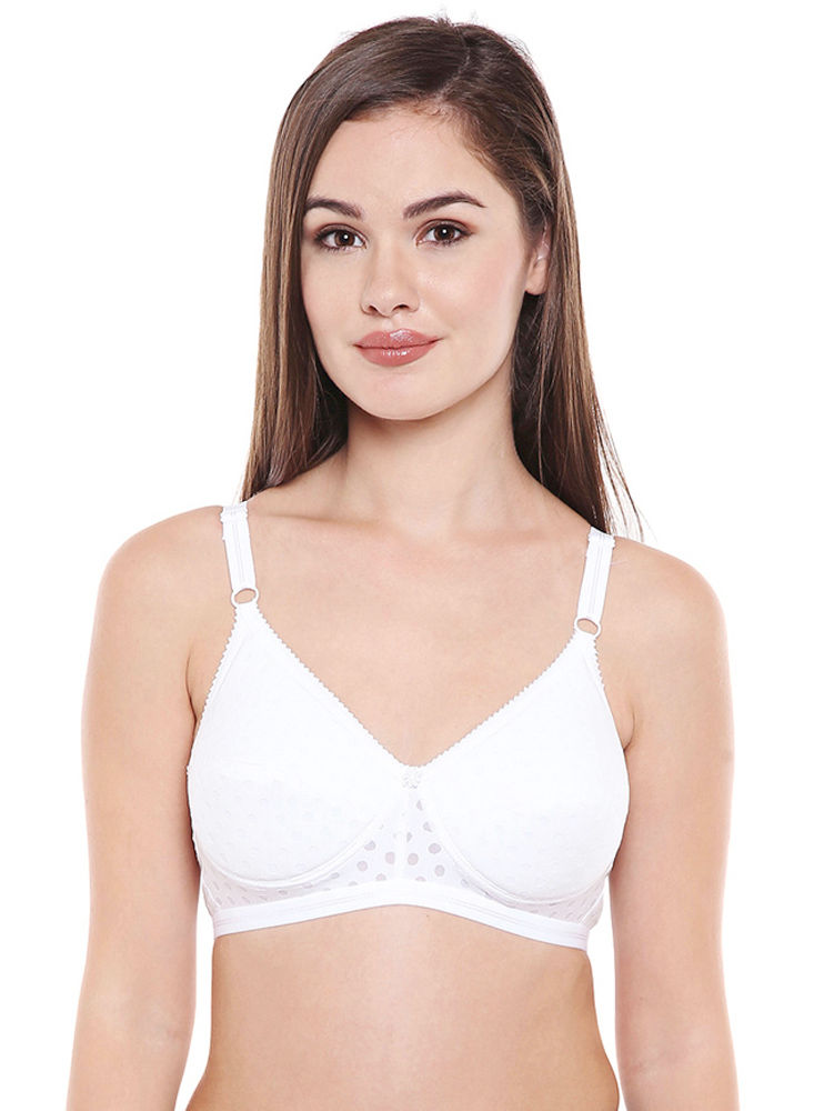 Bodycare Lace Bra - Non-Padded, Wirefree & Full Coverage-1501WI