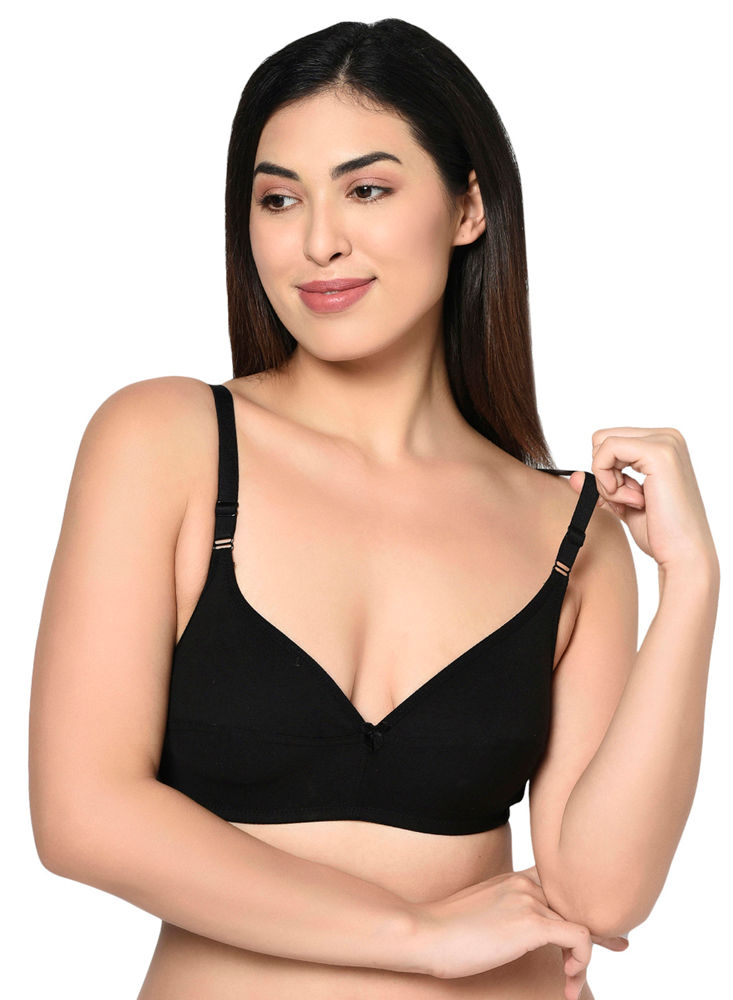 Clovia Padded Non-Wired Full Cup Teen Bra In Dark Brown - Cotton (26)