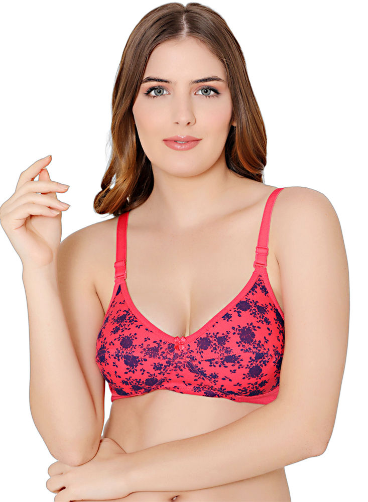 Bodycare Full : Buy Bodycare Polycotton Pink Color Bra 1535PI Online