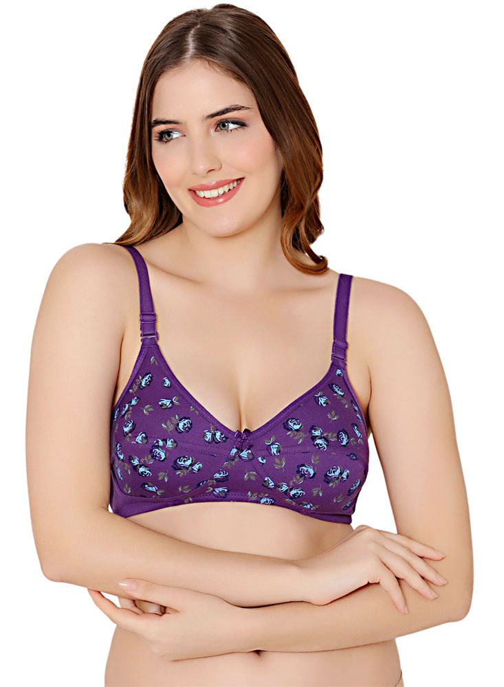 Bodycare modal spandex wirefree broad straps soft cup sleep bra