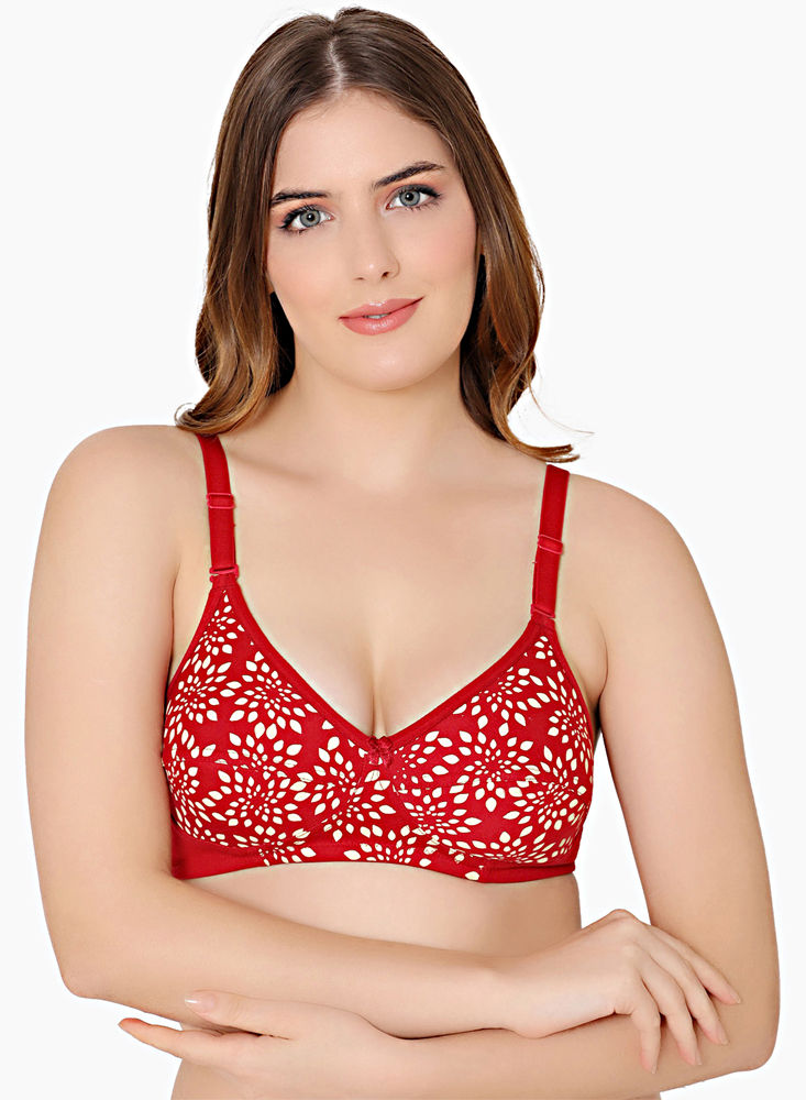 Bodycare polycotton wirefree adjustable straps moulded cup non padded bra -6576PI