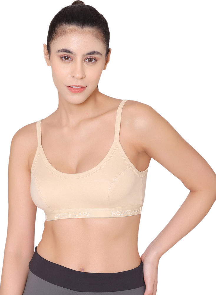 BODYCARE 1606-WHITE Cotton, Spandex Full Coverage Wirefree Seamless Padded  Sports Bra (30B, White) in Anand at best price by Suhag Traders - Justdial