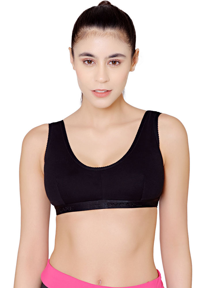 Bodycare Plain Ladies White Hosiery Sports Bra, For Inner Wear, Size:  32-40 at Rs 205/piece in Mohali