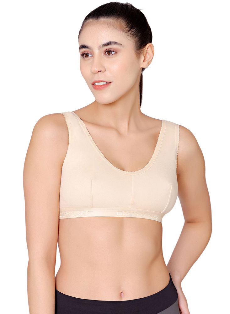 Bodycare Lace Bra - Non-Padded, Wirefree & Full Coverage-1501BGRN
