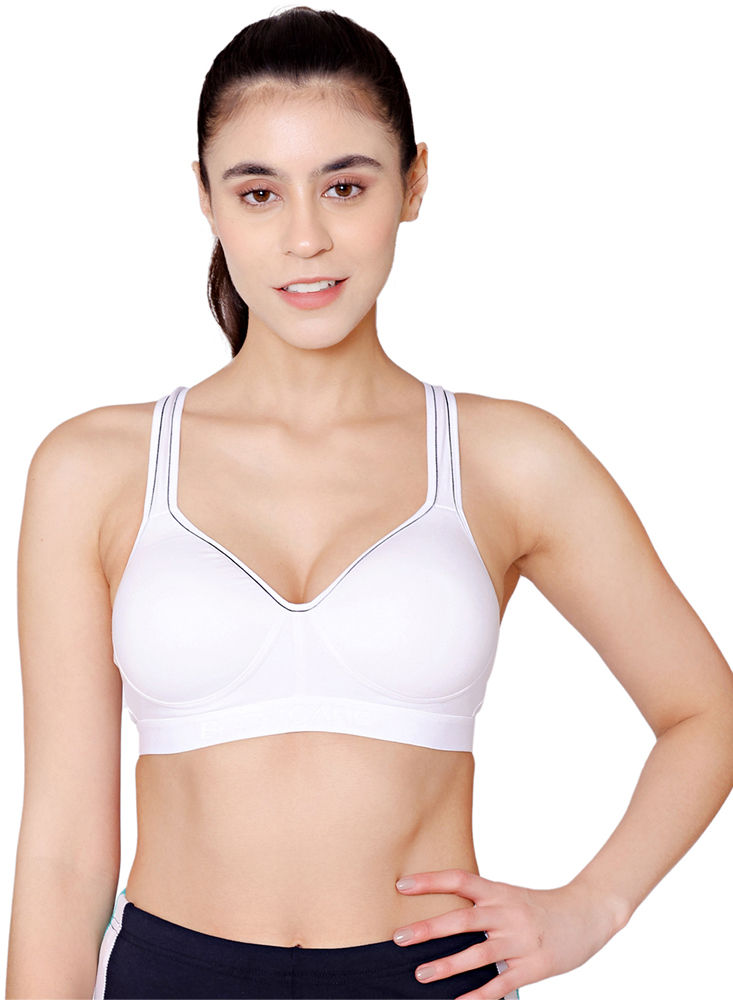 Bodycare Sports Bra With Spaghetti Straps For Women - Xl, Black