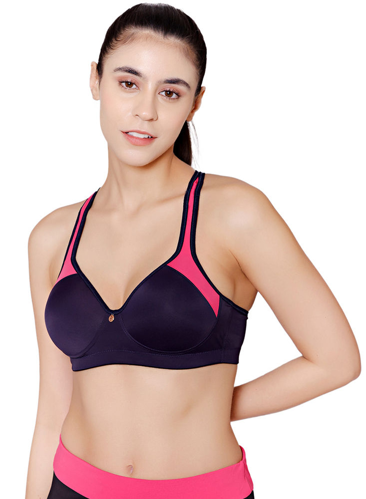 Jockey, Intimates & Sleepwear, Jockey Sports Bra Black Small Zip Front  Seamless High Impact Padded