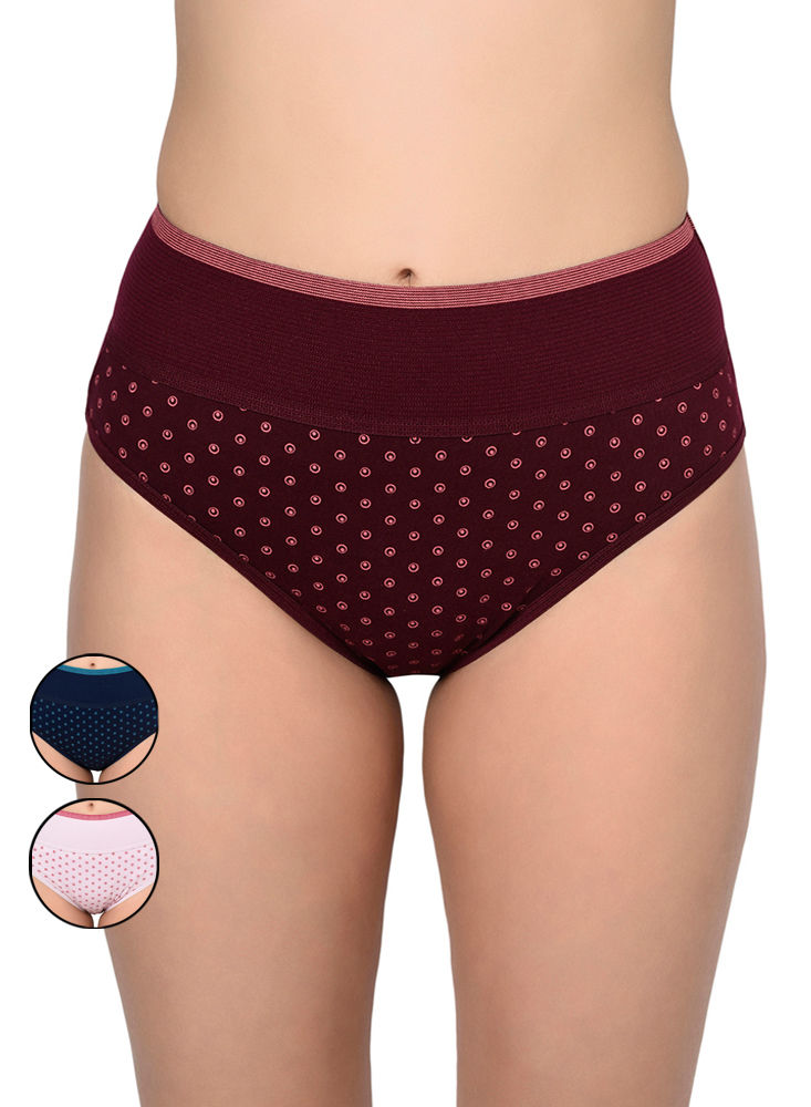 Bodycare Pack Of 3 Printed Panty In Assorted Colors-8579b-3pcs, 8579b-3pcs