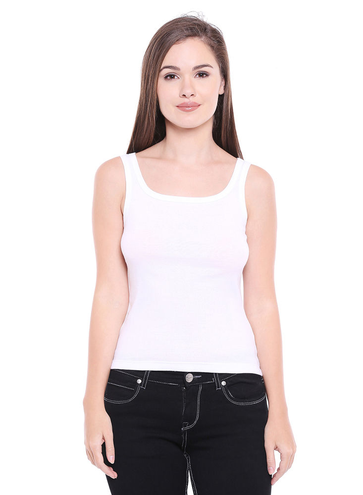 Broad Straps Round Neck Camisole - 44W