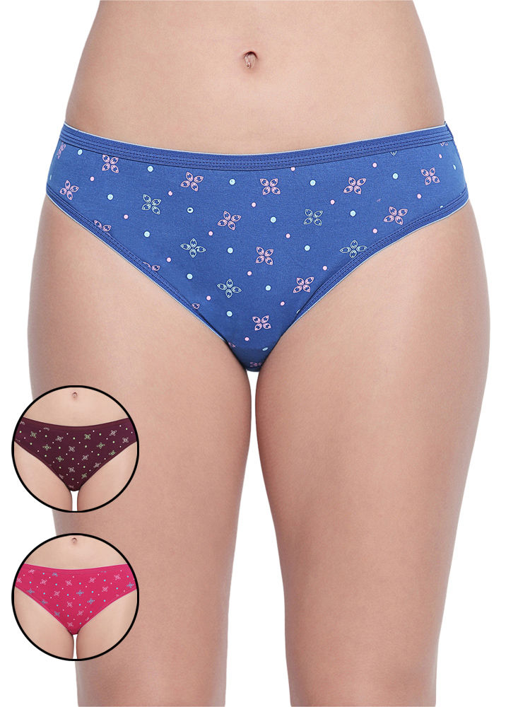 BODYCARE COTTON PRINTED HIPSTER BRIEFS 16000 – PACK OF 03 [ NARI 1605] –  Nari Comfort Wear