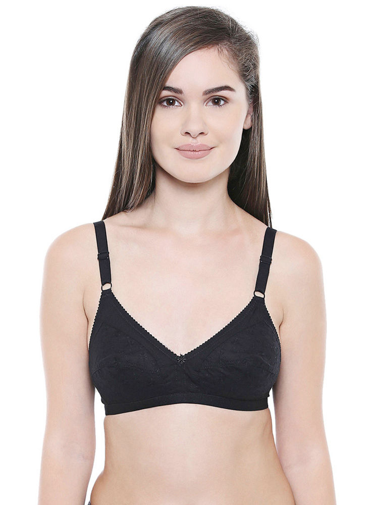 Bodycare cotton blend wirefree adjustable straps comfortable non padded  bra-6591W